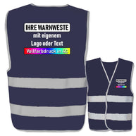 EasyMesh Warnweste mit zwei reflektierenden Leuchtstreifen und Klettverschluss in mehreren Farben und Größen