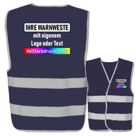 EasyMesh Warnwesten mit zwei Leuchtstreifen und Klettverschluss // viele Größen und Farben // optional mit Druck