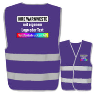 EasyMesh Warnwesten mit zwei Leuchtstreifen und Klettverschluss // viele Größen und Farben // optional mit Druck