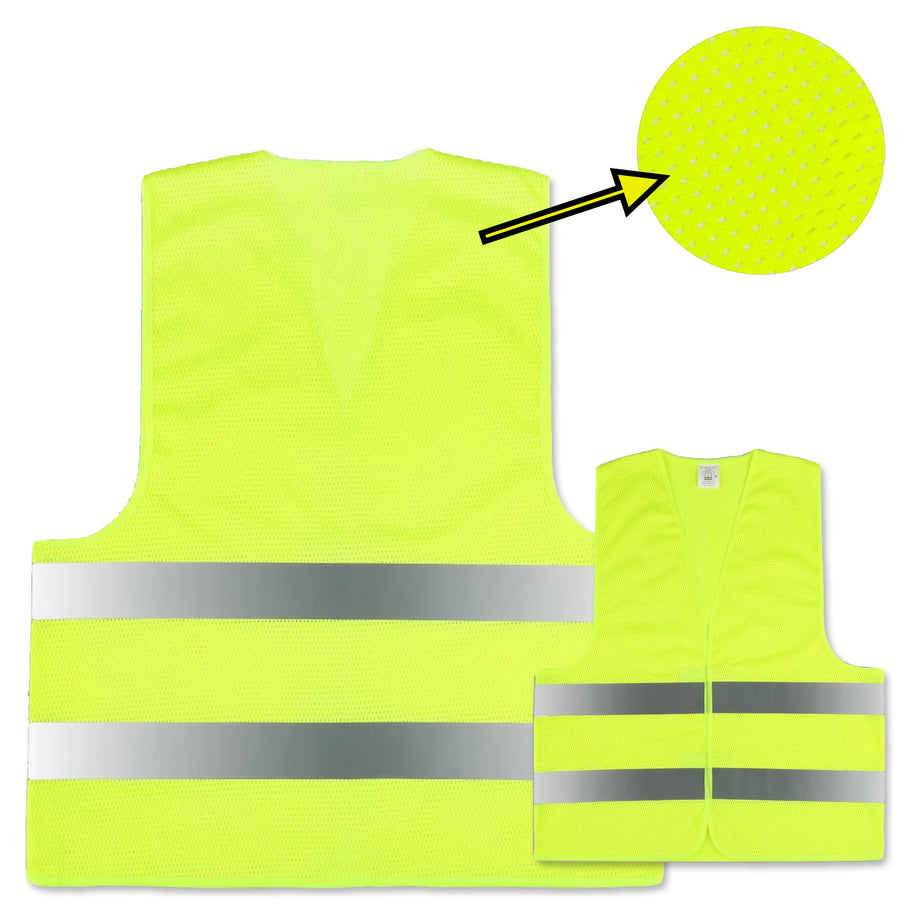 easyMesh Sommer MESH Gewebe Warnweste EN20471 // optional mit Druck