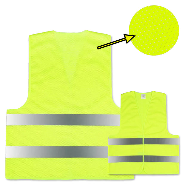 easyMesh Sommer MESH Gewebe Warnweste EN20471 // optional mit Druck