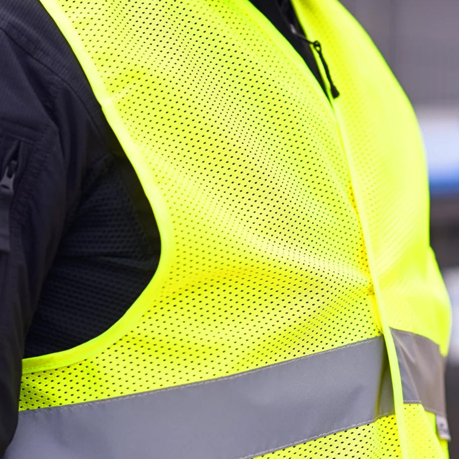 easyMesh Sommer MESH Gewebe Warnweste EN20471 // optional mit Druck