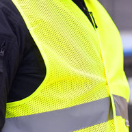 easyMesh Sommer MESH Gewebe Warnweste EN20471 // optional mit Druck
