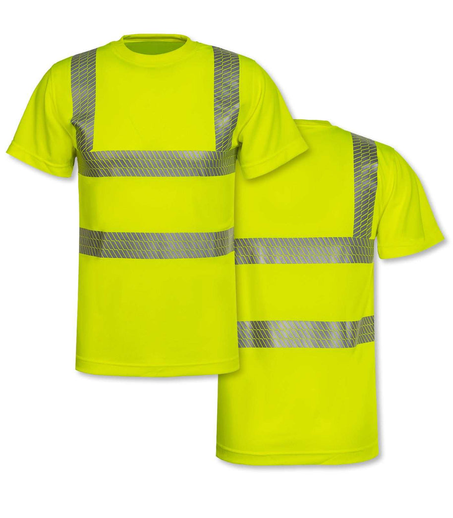 Hi-Vis T-Shirt Korntex in Signalfarben mit segmentierten Reflexstreifen und optionalem Druck