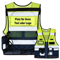 Mesh Tactical Weste „Sparta“ mit Netzstoff, vielen Taschen und austauschbaren Patches, atmungsaktiv und vielseitig für Security und Einsatzkräfte