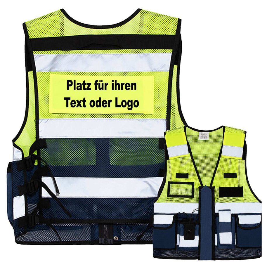 Mesh Tactical Weste „Sparta“ mit Netzstoff, vielen Taschen und austauschbaren Patches, atmungsaktiv und vielseitig für Security und Einsatzkräfte