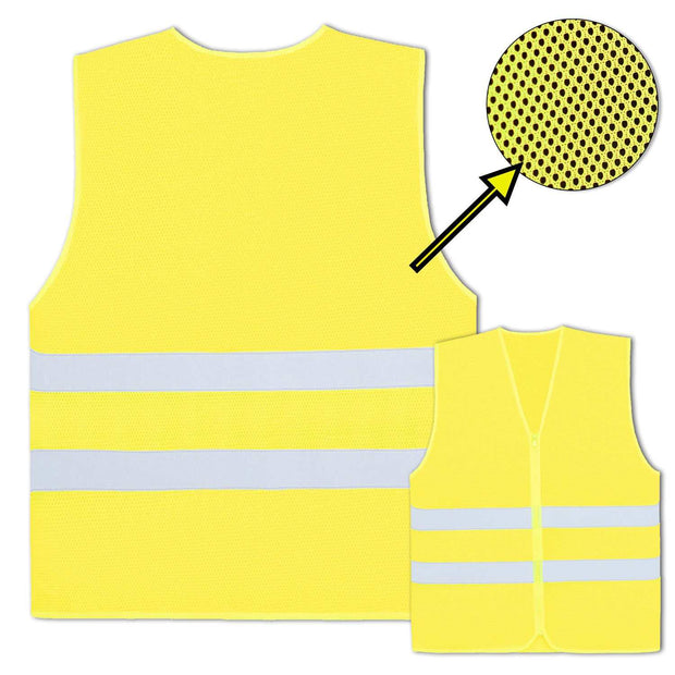 Unbedruckte Korntex Test Mesh Warnweste mit Reißverschluss „Rhodes“ // Comfort-Fit