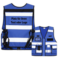 Tactical Weste Korntex Bonn aus dickem Stoff mit vielen Taschen und Patches, ideal für Security und Einsatzkräfte