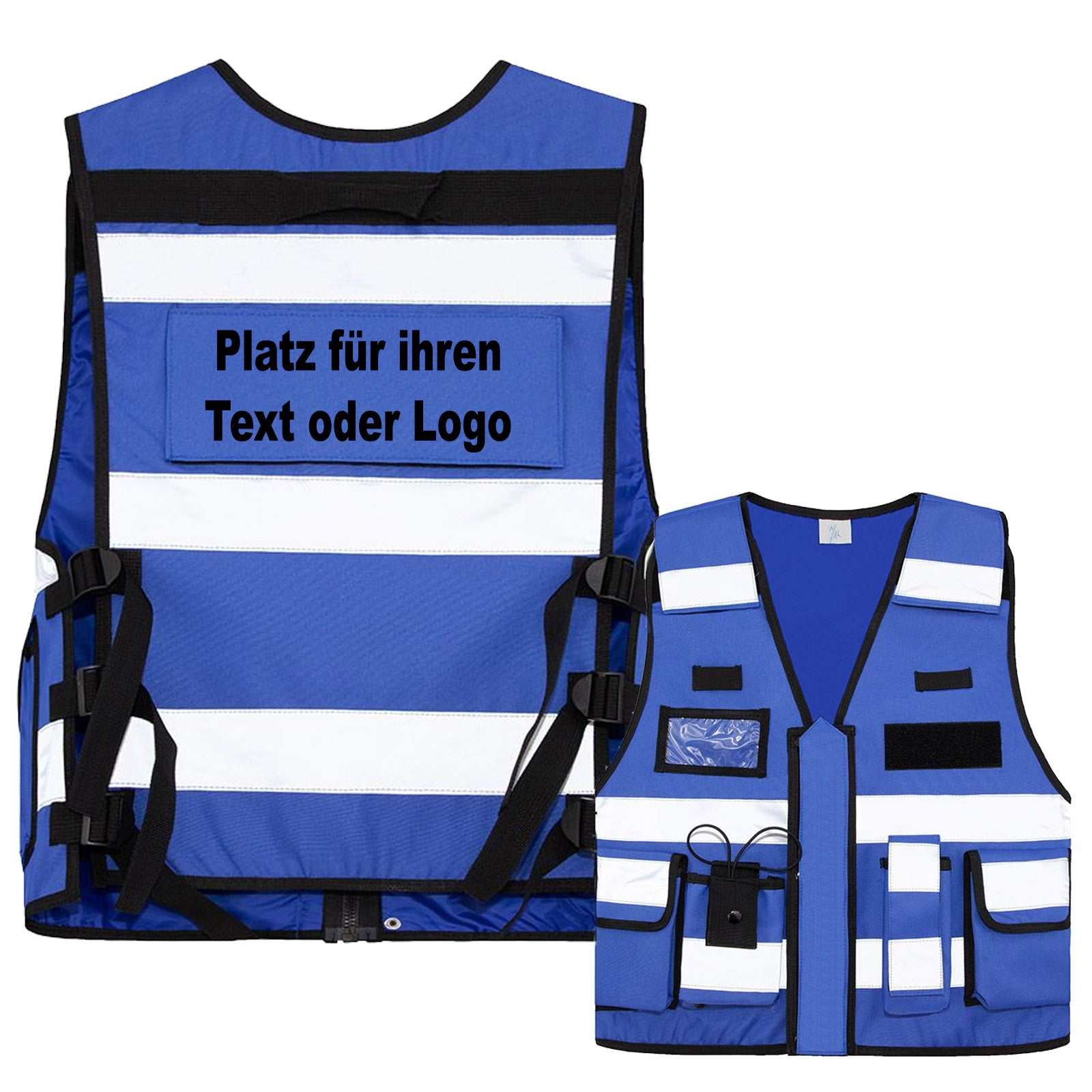 Tactical Weste Korntex Bonn aus dickem Stoff mit vielen Taschen und Patches, ideal für Security und Einsatzkräfte