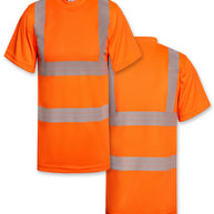Korntex Hi-Vis T-Shirts Alhambra mit segmentierten Leuchtstreifen // Warnschutz-Shirt in Signalfarben // optional mit Aufdruck