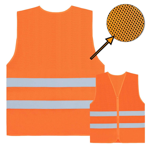 Unbedruckte Korntex Test Mesh Warnweste mit Reißverschluss „Rhodes“ // Comfort-Fit