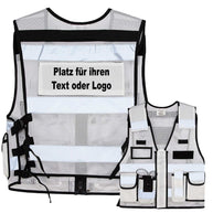 Mesh Tactical Weste Sparta mit vielen Taschen, Patches und Netzstoff für bessere Atmungsfähigkeit, ideal für Security und Einsatzkräfte